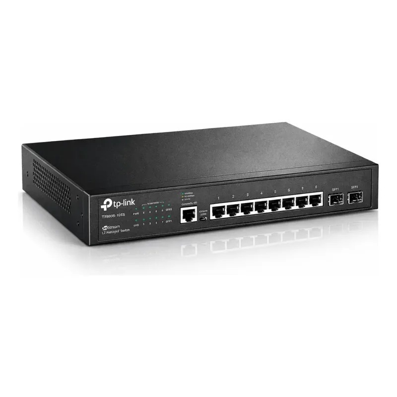 Switch Gerenciável TP-Link TL-SG3210 8 Portas Gigabit Ethernet 2 Slots SFP L2 Corporativo