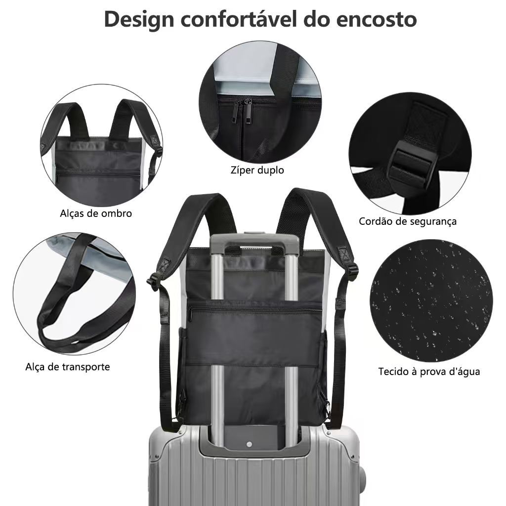 Mochila De Viagem Multifuncional, Reforçada E À Prova D’Água, Para Homens E Mulheres; Mochila Para Laptop — imagem 2 de 2