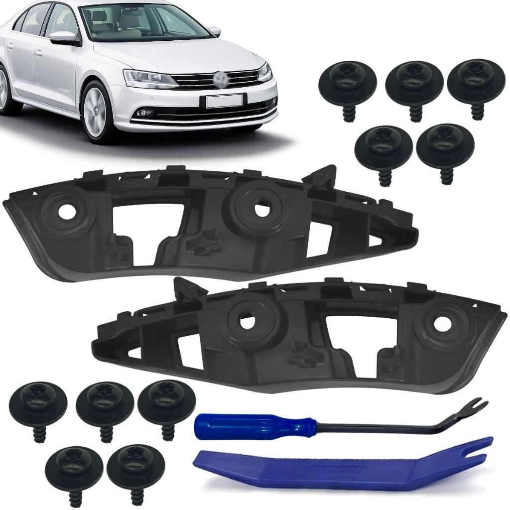 Guia Garra Suporte Fixação Parachoque Dianteiro Para Volkswagen Jetta 2015 Até 2018 Todos