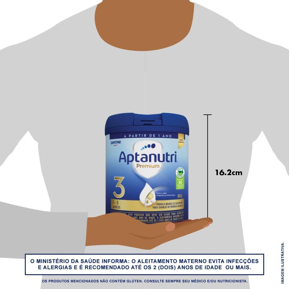 Kit 6 Latas Aptanutri Premium N°3 1-3 Anos EQ.1 800g cada — imagem 2 de 2