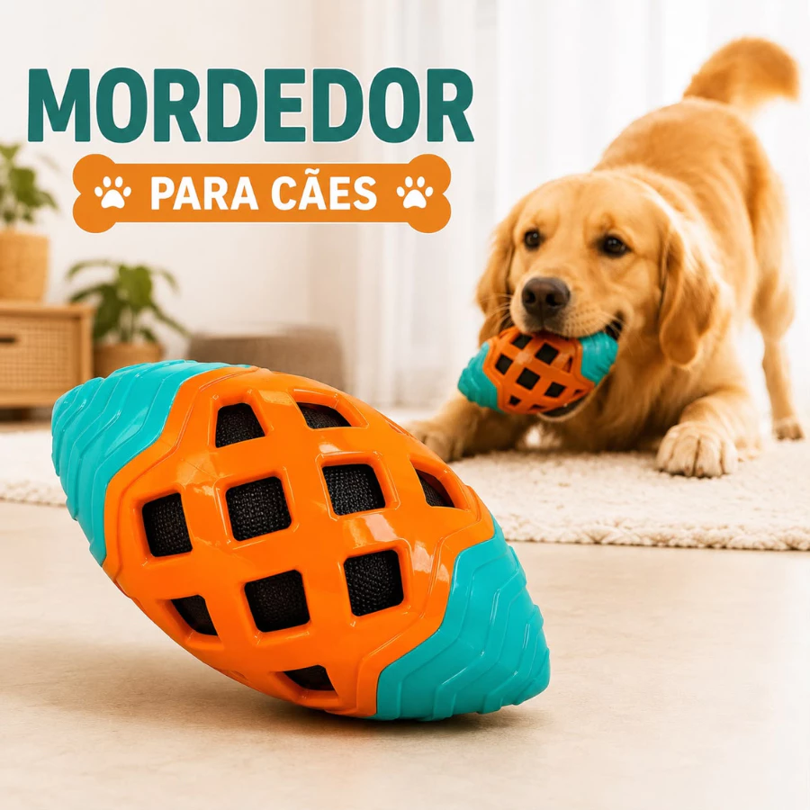 Brinquedo Mordedor Pet Brinquedo Interativo Cachorro TPR e OXFOR Resistente