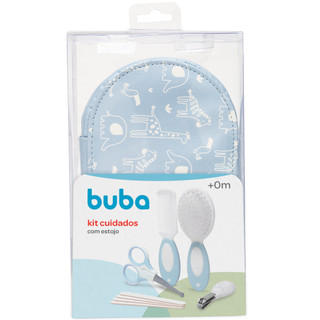 Kit cuidados para o bebê - Azul - estojo com 8 itens - praticidade - Buba