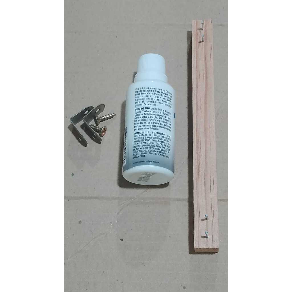 Kit reparo porta tempero em madeira cantoneira parafuso madeirinha transversal ( Anuncio temporário)