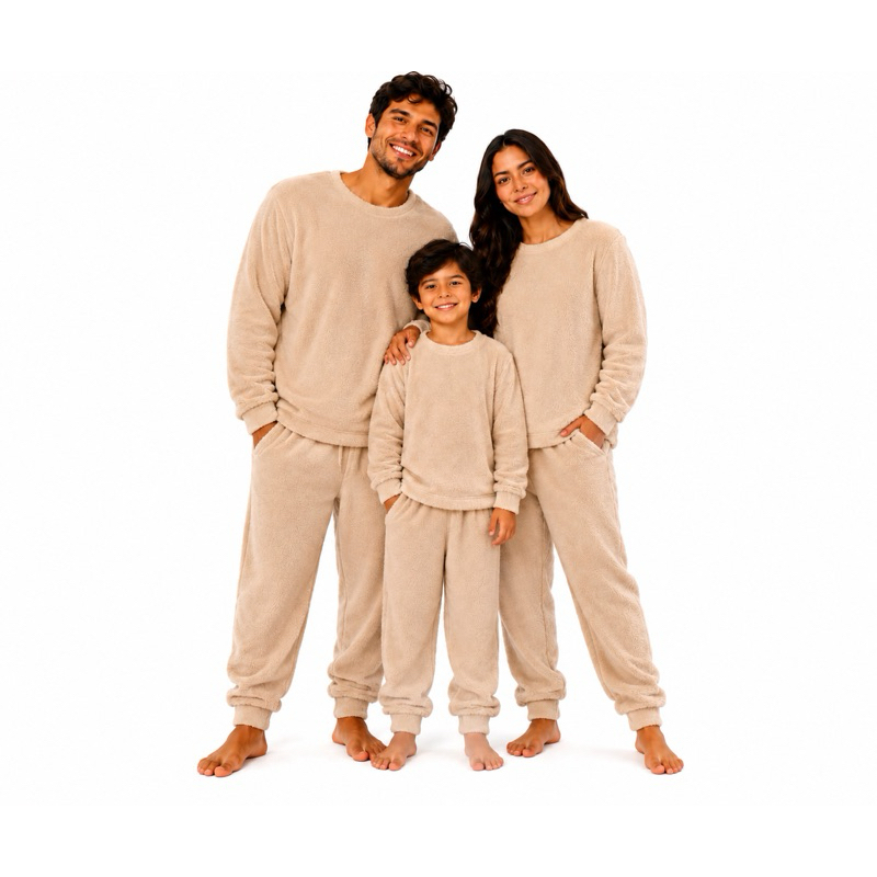 Pijama Adulto e Infantil Fleece Super Quentinho Inverno – Macio e Confortável Premium
