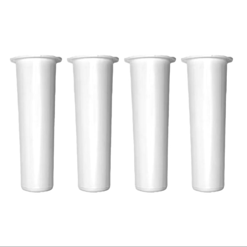 KIT COM 4 UNIDADES PÉ PÉZINHO 14CM DE COZINHA RESISTENTE DE ALTA QUALIDADE BRANCO PARA MOVEIS