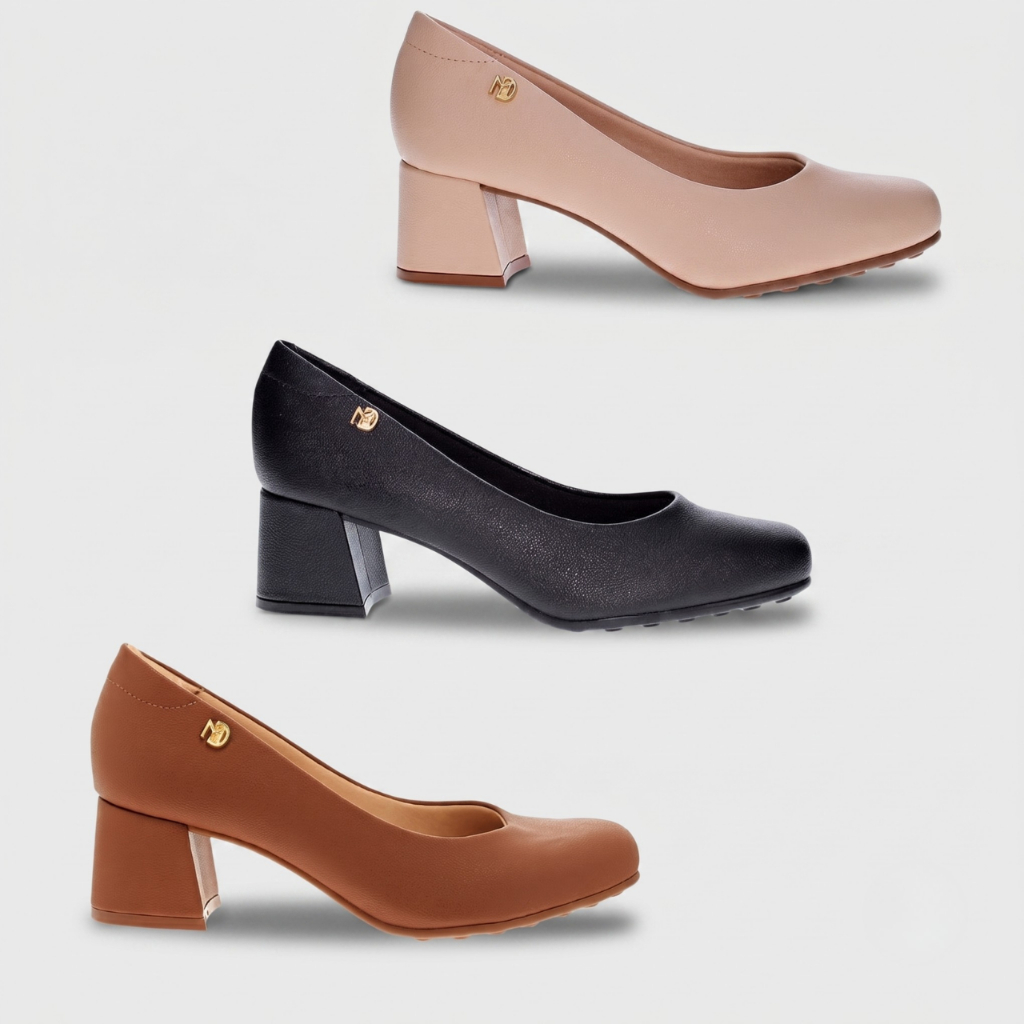 Sapato Scarpin Feminino Modare Salto Médio Clássico Elegante