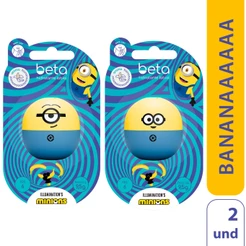 Kit 2 Hidratante Labial Beta Minions Aroma Banana - Sortido