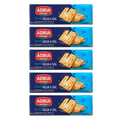 Kit 5un Biscoito Adria Água e Sal 170g
