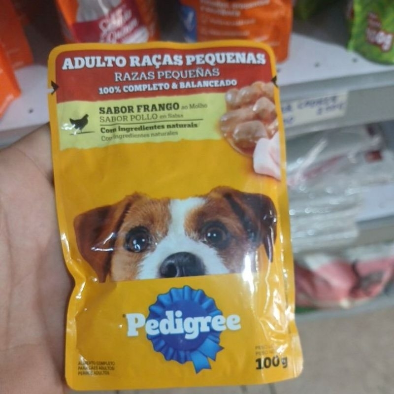 Ração Úmida Sache Pedigree Raças Pequenas Adulto Carne 100g