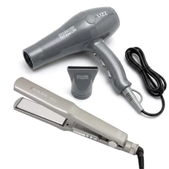 Kit Profissional Lizz Pro com Secador Storm Titanium (até 2400W) + Prancha Sigma 480°F Bivolt