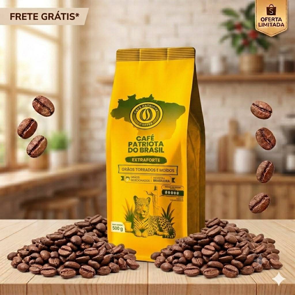 Café Patriota Do Brasil Torrado e Moido Extra Forte Pouch 500g