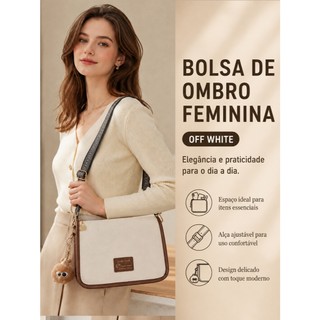 TOMI MITO Bolsa Feminina com Alça Lateral Transversal de Ombro de Couro PU T304