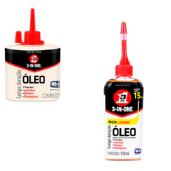 Óleo Lubrificante WD40 Para Máquina Corrente 3 in One 30Ml OU 118ml Líquido Lubrifica Desengraxa E Penetra