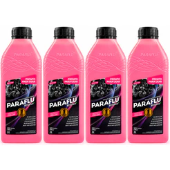 Kit 4 Aditivo Radiador Paraflu Orgânico Rosa Long Life Pronto Uso 103004