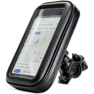 Suporte de Celular Moto Antifurto Á Prova Dágua 360° Articulado Antiqueda Universal Bike Zíper