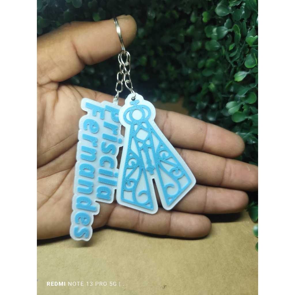 KIT Chaveiro Personalizado Nossa Senhora Aparecida com Nome, Presente Religioso Católico, Lembrancinha de Fé