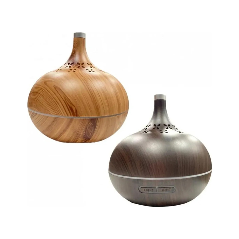 Aromatizador Umidificador Purifica Ambiente Difusor 400ml Led Madeira