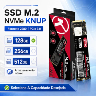 SSD Interno M.2 NVMe 2280 KNUP PCIe 3.0 128GB 256GB 512GB 3D NAND