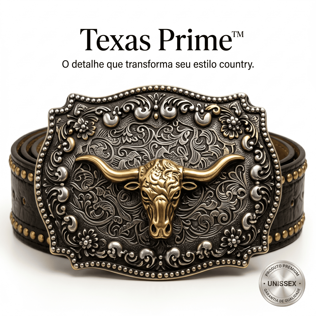 Cinto Country Unissex Western | Cowboy Cavalo Rodeio Vaquejada Sertanejo Luxo
