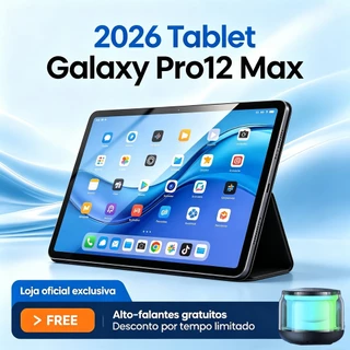 [Teclado e mouse gratuitos] Tablet Galaxy Pro12 Max 11,6 polegadas HD 16 GB + 512 GB 8.800 mAh Andro