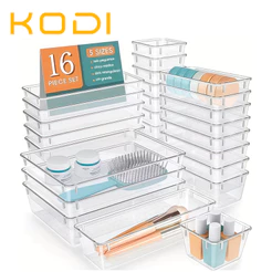 Kit 16 Gavetas Organizadoras para Geladeira Cristal, Modular e Multiuso -R3
