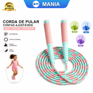 Corda de Pular Segmentada Ajustável para Crianças Jovens Adultos Exercício e Treino Fitne…