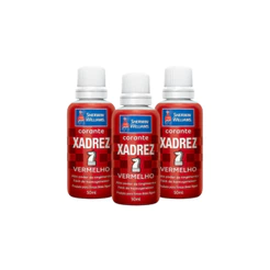 Kit 3 Corantes Líquidos Tinta Xadrez Bisnaga Parede 50ml
