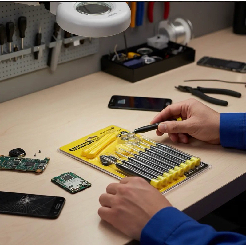 Kit de Ferramentas Completo Reparo de Celulares, Smartphone e Tablet - 14 Peças