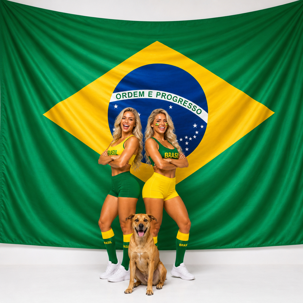 Bandeira Do Brasil Oficial 3 x 2 Metros Original Oficial Para Copa do Mundo Futebol Feminino