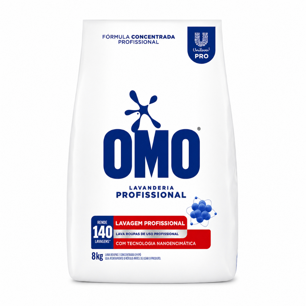 Lava Roupas em Pó 8kg Omo Lavagem Perfeita