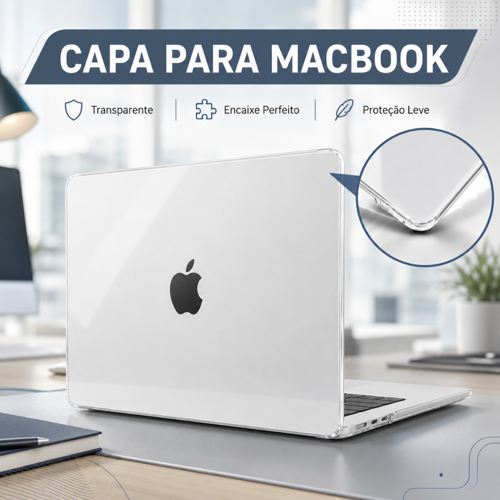 Capa Capinha Protetora Para Macbook Case Transparente