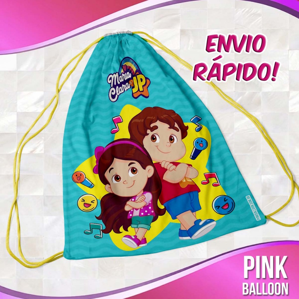 MOCHILINHA MARIA CLARA E JP (ENVIO RÁPIDO) - SACOLINHA LEMBRANCINHA NÃO PERSONALIZADA