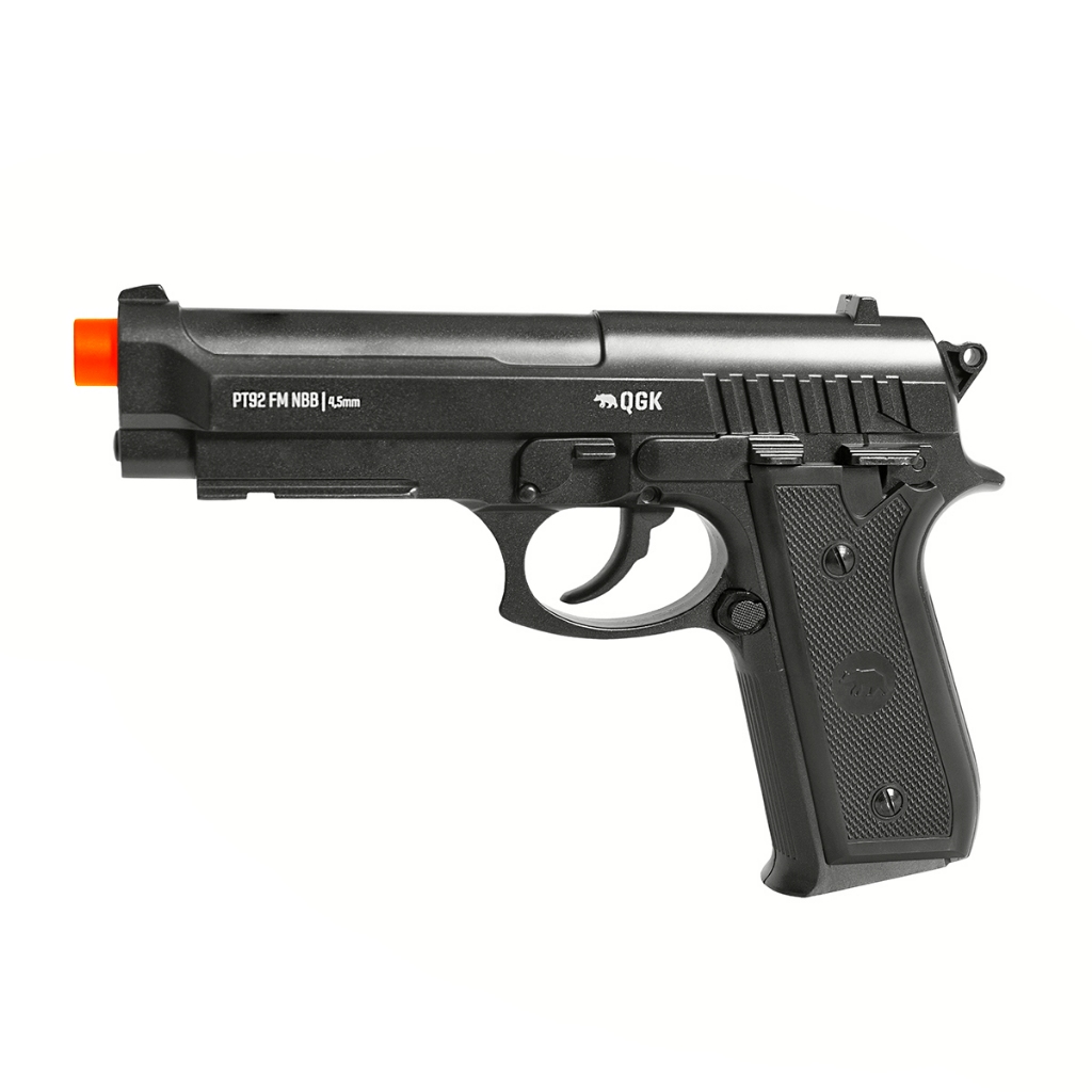 PISTOLA AIRGUN PT92 FULL METAL BLACK NBB 4,5MM - QGK