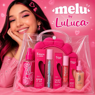 KIT PRESENTE INFANTIL LULUCA BY MELU COMPLETO 5 ITENS FEMININO ADOLESCENTE| Skincare + Gloss + Body Splash + Tiara Fofa