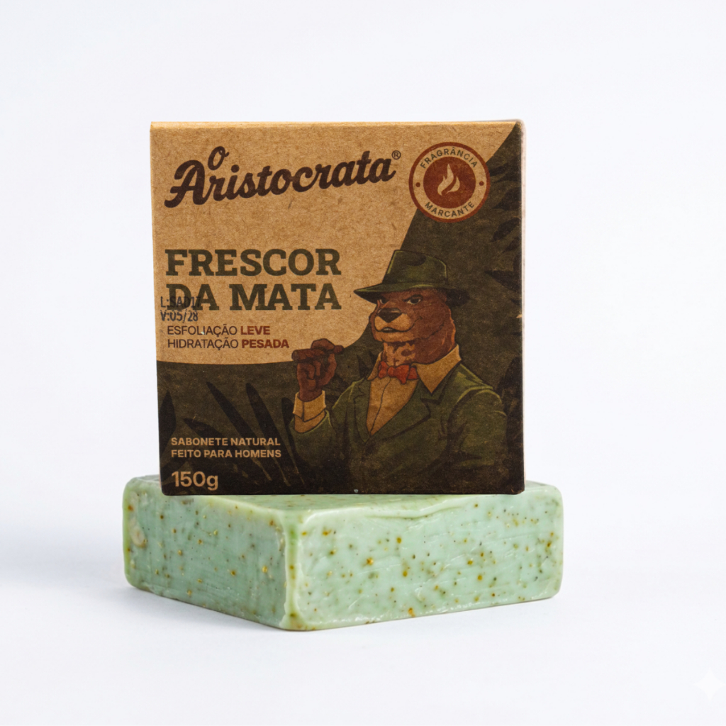 Sabonete Natural Masculino O Aristocrata 150g 4.9★ 90mil Avaliações