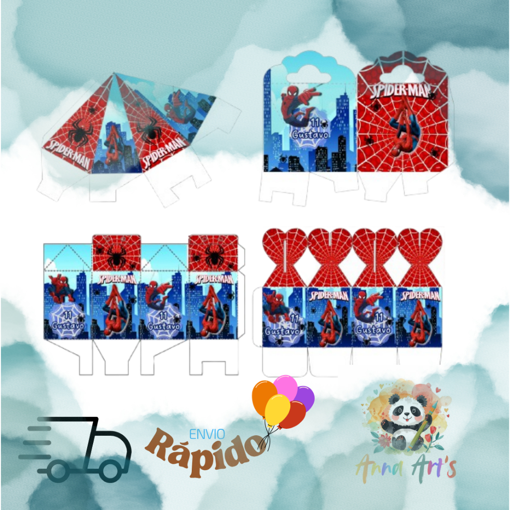 Papelaria Personalizada Homem Aranha, 90 itens, lembrancinha, festa, COM APLIQUES, aniversário