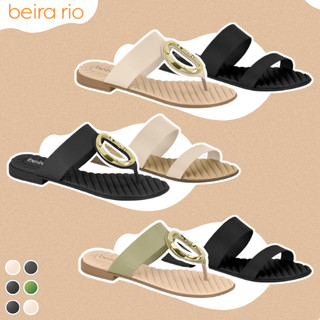 Kit 2 Peças Rasteirinha Beira Rio Confortável  Napa Turim Confort
