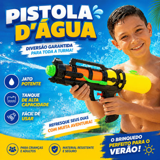 Pistola de Água Brinquedos Infantis Verão Férias Diversão Garantida Lançador Dágua Arminha