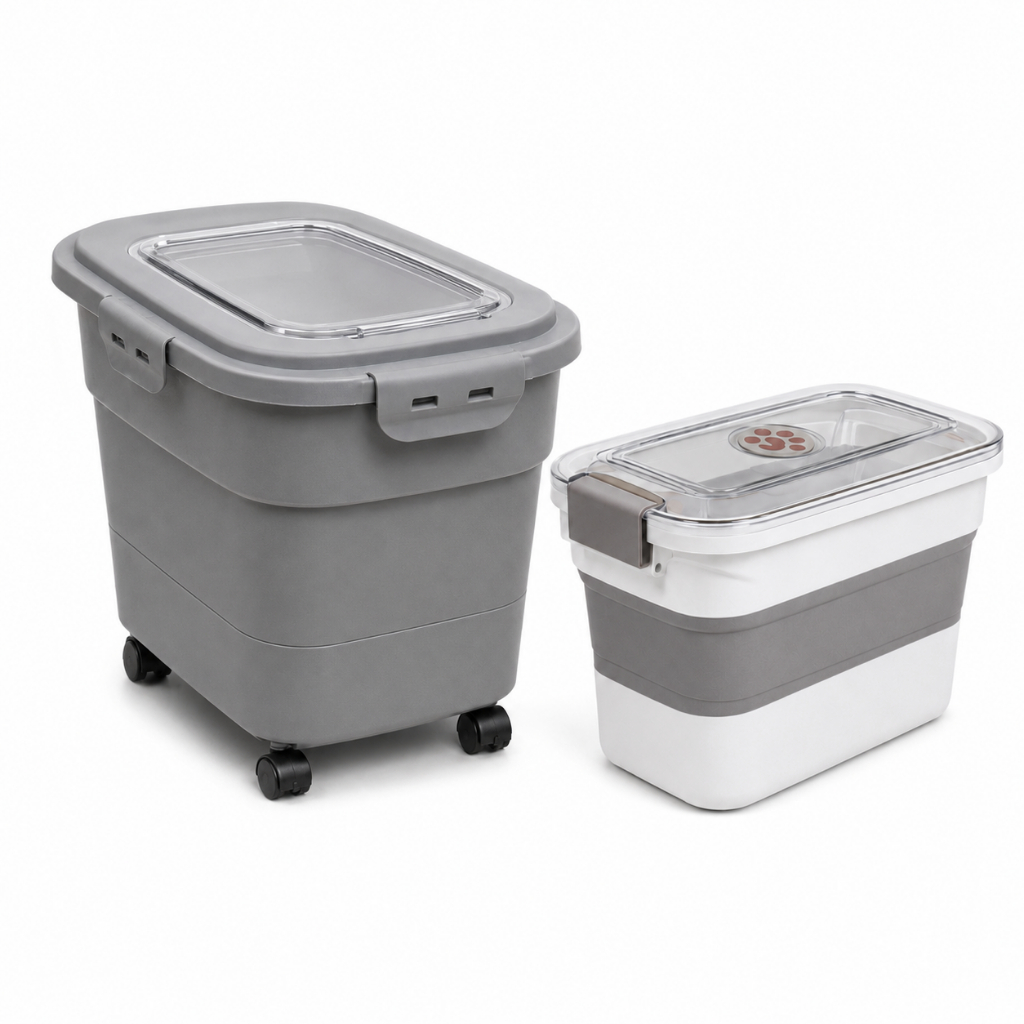 Porta Ração Pote 5kg/10kg Evolution Tampa Vedada P/ Cães Gato