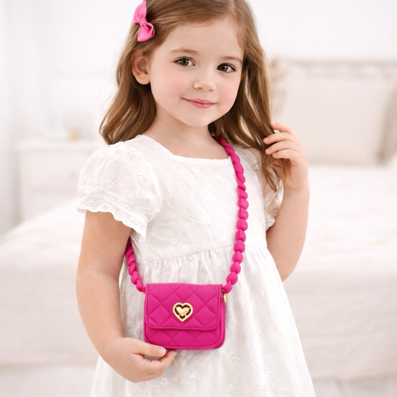 Mini Bolsinha Coração Modinha Kids infantil
