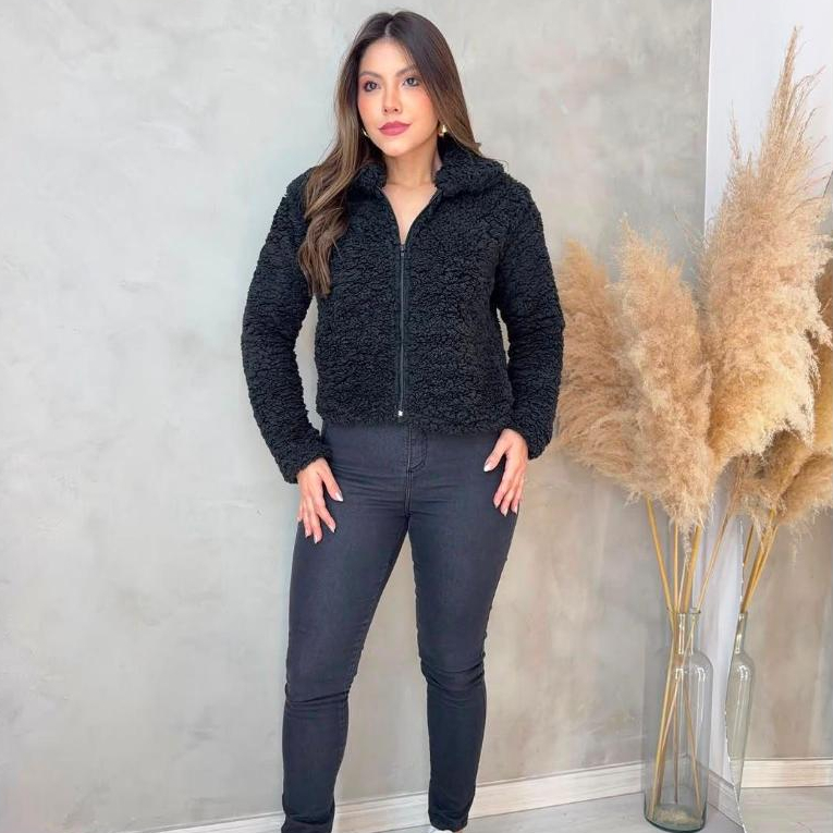 Casaco Jaqueta Teddy Feminino Peluciado
