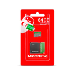Cartão de memória 8 16 32 64 128gb MasterDrive Class 10 com adaptador