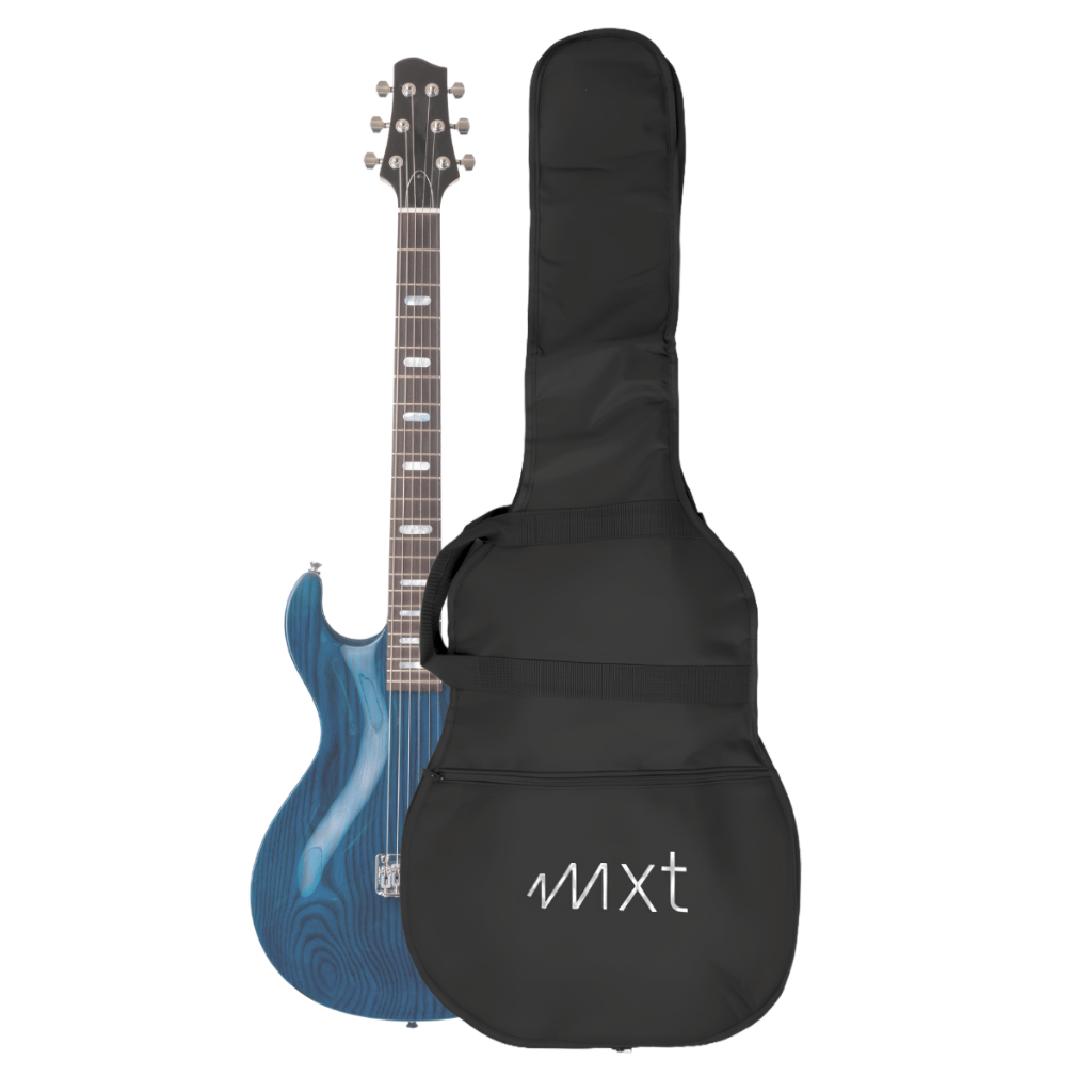 Capa para Guitarra Nylon 600 MXT Reforçada com Alça de Mão e Ombro Zíper Lateral case bolsa