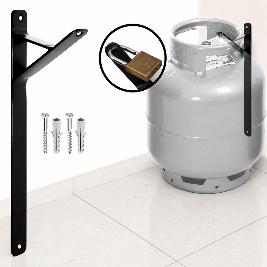 Suporte de Botijâo de Gás Facil instalaçâo kit Envio Imediato PROMOÇAO