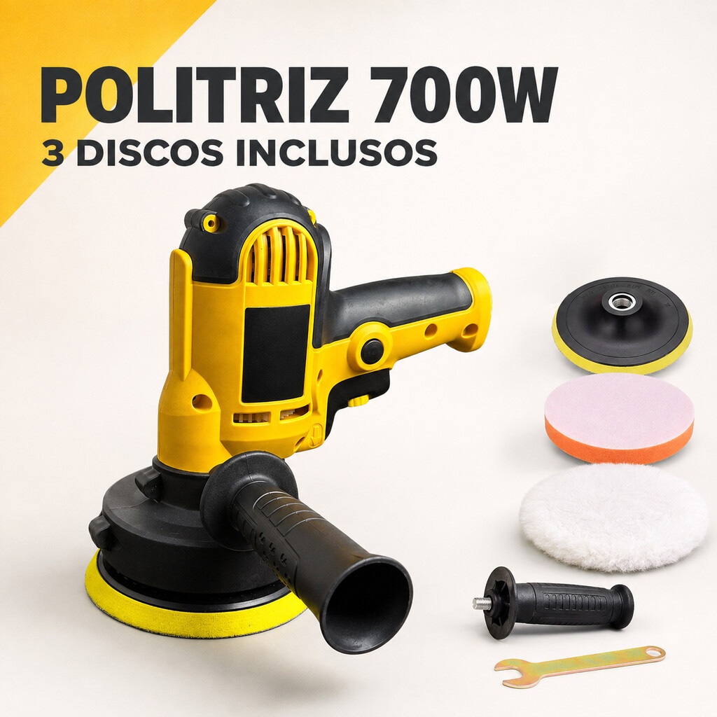 Politriz Lixadeira Multifuncional Automotiva Profissional Com Regulagem De Velocidade 5 Polegadas 700W 110V Ou 220v