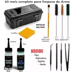KIT de Limpeza para armas 380, 9mm, .40, .45, e 38 e 32