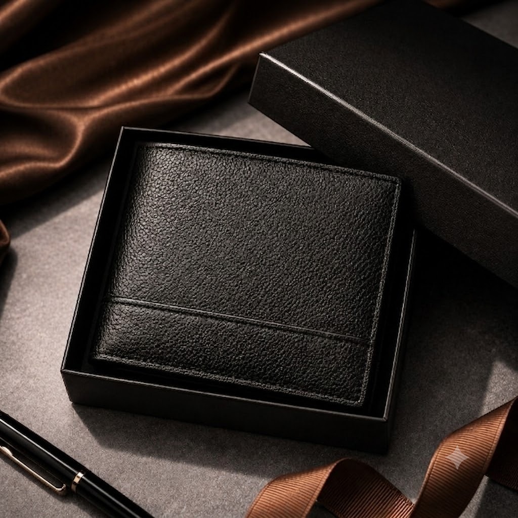 Carteira Masculina Dobrável Couro PU Com Zíper Porta Cartões Porta Documento Compacta Elegante