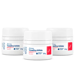 Kit 3un Vaselina Solida Farmax Geleia 25g