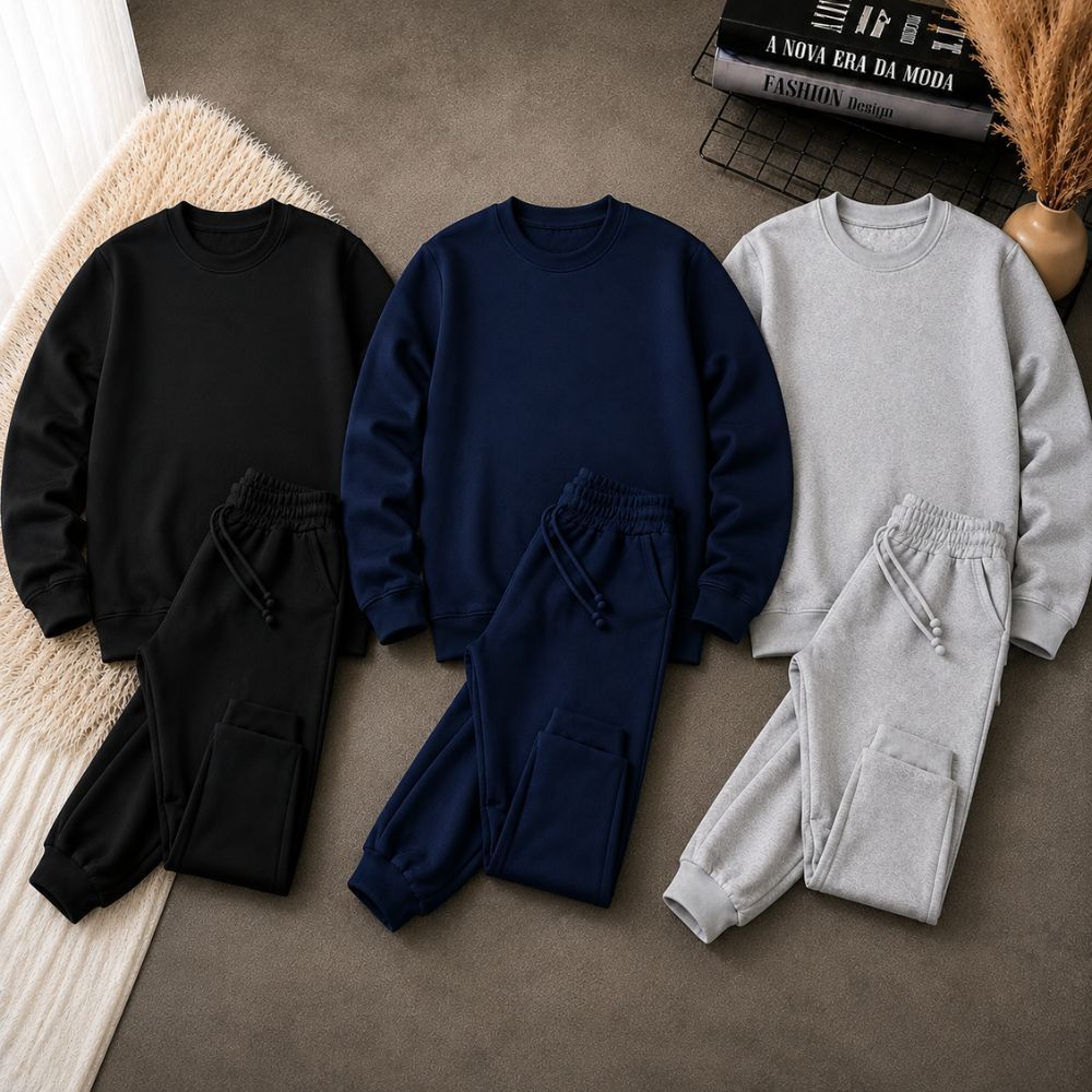 Conjunto Moletom Careca Liso Varias cores Estampas Divertidas e Muito Conforto Infantil Inverno