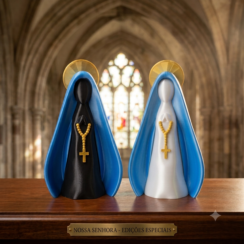 Escultura Nossa Senhora Aparecida em Impressão 3D | Decoração Religiosa | Presente Católico
